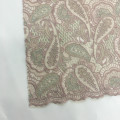 Paisley Variation Color Embroidery Fabric On Poly Mesh