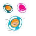 ORGANBOO 1PC Creative Dinnerware Design 360 Rotational Inverted Plate Kid Toys Dishes Child Tableware Non Spill Food Plate