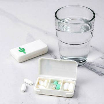 3 Grids Convenient Pill Medicine Box Holder Storage Organizer Tablet Container Dispenser Case Pill Box Splitters for AM PM