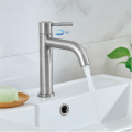 304 stainless steel faucet single cold basin faucet washbasin faucet bathroom basin single hole faucet