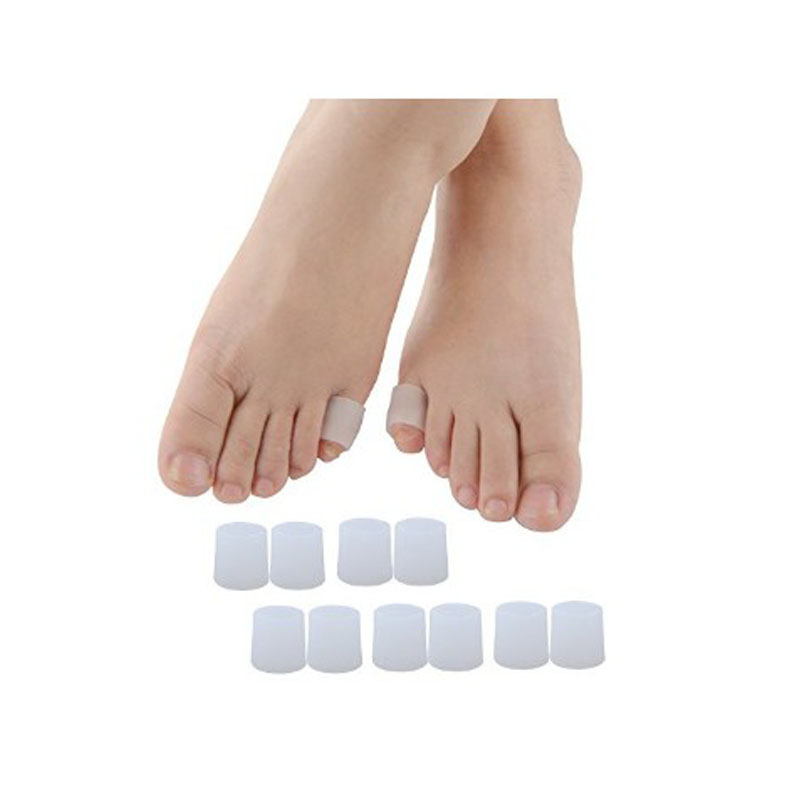 10pcs=5Pairs Little Toe Tube Corns Blisters Corrector Protector Bunion Toe Finger Protection Sleeve Foot Care Pedicure Tools