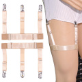 1pair Men Women Shirt Clip Garter Holder Suspenders Wrinkle Proof Leg Ring Hoisting Socks High Elastic Thickening Garter Belts