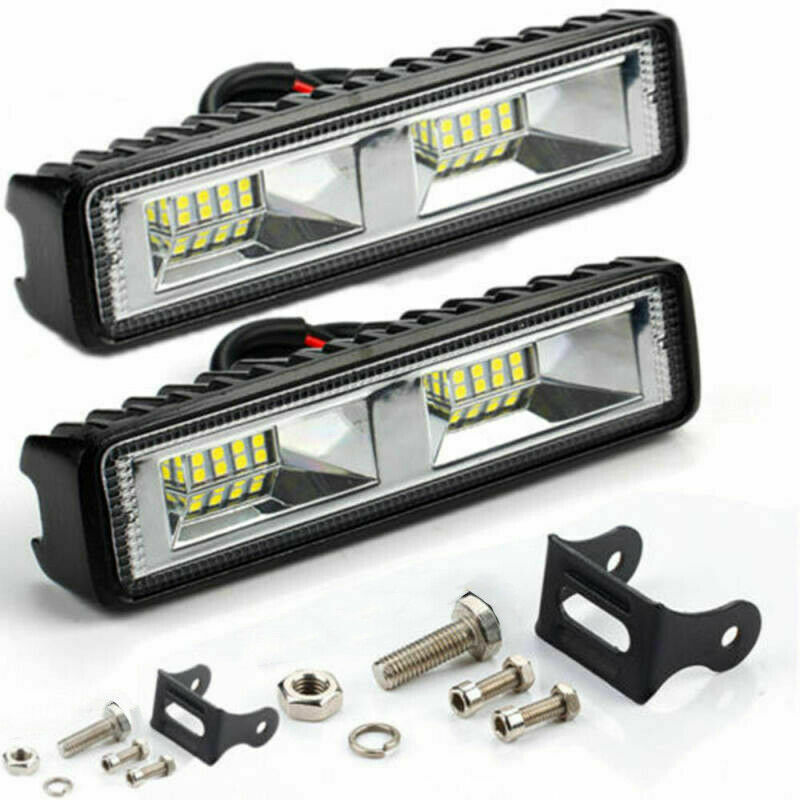 18W 12V 16LED Car Work Light Bar Spot Beam Driving Waterproof Auto Fog Lamp for SUV Off-Road Daytime Running lights