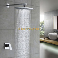 Brass Bathroom Shower Faucets Lanos Rain Shower Set Bath Mixer Wall Water Tap Torneira Chuveiro Banheiro Ducha Shower Hotels