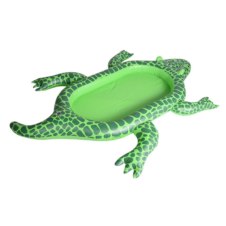  Custom green crocodile plastic paddling pool kiddie pool