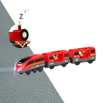 Multifunctional High Speed Electric Train Toys Set With Light and Sound Train Diecast Slot Toy Fit for Wooden Tracks Railway