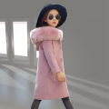 Girls Winter Jackets Long Section Hooded Clothing Windbreaker Spring Clothes Wool Coats Kids Jacket Girls Autumn Outwear parka