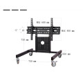 Hyvarwey Rolling TV Mount Stand Trolley 32-65inch Plasma Screen LED LCD Monitor Low Height Stand Cart D750