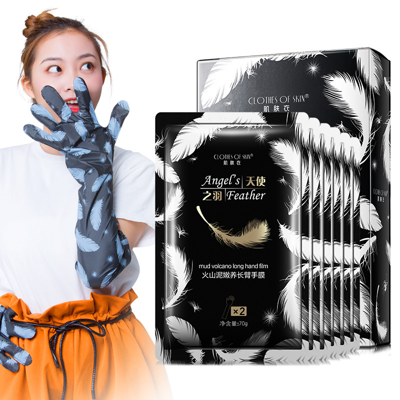 1 Bag Volcanic Mud Long Hand Mask Anti-Aging Moisturizing Exfoliating Smoothing Whitening Hand Spa Gloves Skin Care TSLM1