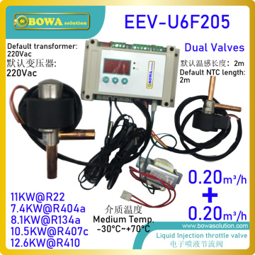 Electronic high temperature expansion valve kits includes logic controller and executor, nice replacement of JBE TEV