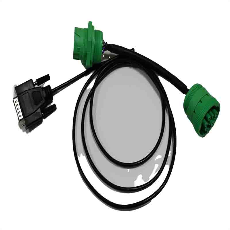 Green 9-pin J1939 to OBO cable