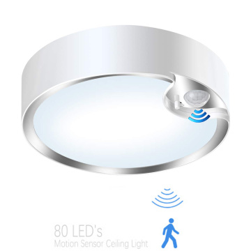 80LED Ultra Bright Motion Sensor Ceiling Lights Battery Powered Indoor / Outdoor LED Ceiling Lights for Corridor Laundry Room