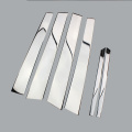 Car styling stainless steel window chrome pillar posts cover trim molding garnish 6pcs for Toyota Mark x