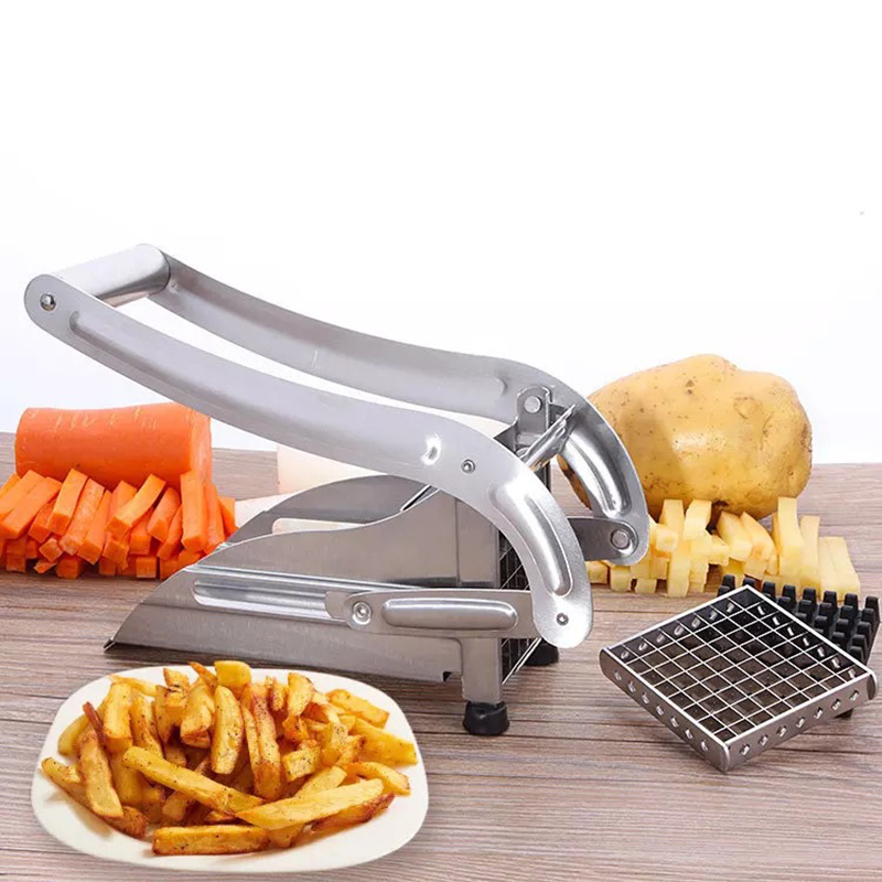 Stainless Steel Potato Chips Making Machine Effective French Fry Potato Cutter Slicer Chipper Cucumber Slice Cut Kitchen Gadgets
