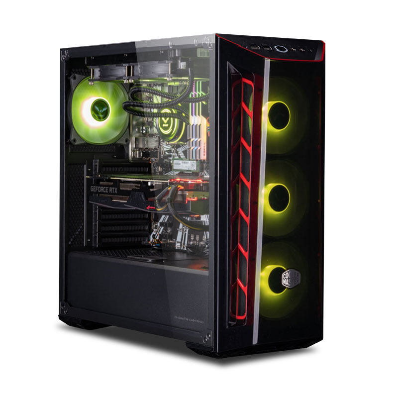 IPASON I7 10700K/RTX3090 PUBG Gaming Desktop Computer Host 32G RAM/1T SSD NVMe High Performance Machine Water-Cooled Computer