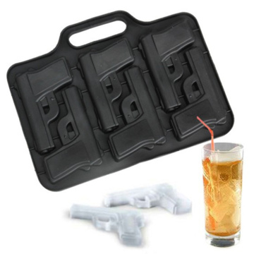 Stylish Pistol Gun Ice Mold Silicone Mold Cooking Tools Cookie Cutter Ice Molds Cream Mould Ice Cream Tools Ice Cube Tray E980