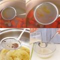 1pcs High quality stainless steel filter kitchen filter fine mesh spoon fried Food Fried fried oil sieve cooking tools 3 size