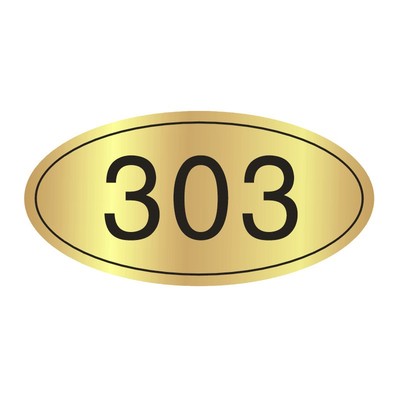 Brushed Gold house number does not fade personalized number letter door plate apartment Hotel