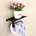 Bathroom Rack Paper Phone Shelf Stainless Steel Toilet Paper Racks Wall Mount Mobile Phones Towel Holder Bathroom Accessories