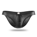 Tight Ice Silk Transparent Underwear Men Briefs Mesh Gauze Casual Triangle Breathable Panty Male Elastic Fabric Underpants