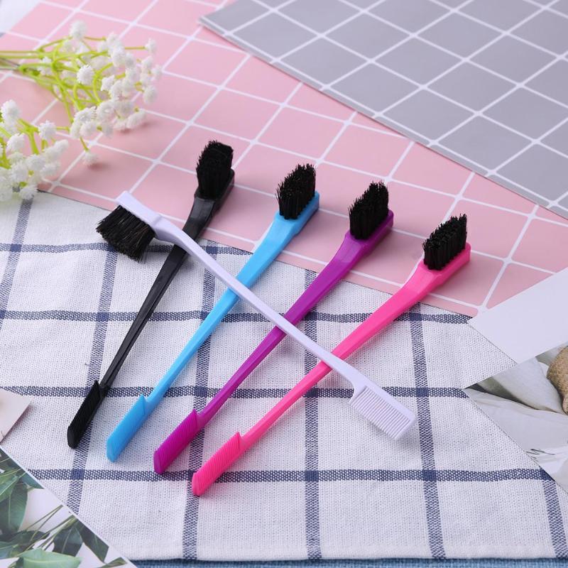 1/3pcs Double Sided Hair Edge Brushes Comb Hair Styling Hairdressing Salon Hair Comb Brushes Random Color