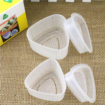 2pair/set Transparent Sushi Onigiri Mold Triangular Sushi Tool Practical Kitchen Decorating Food Press Form Rice Ball Maker