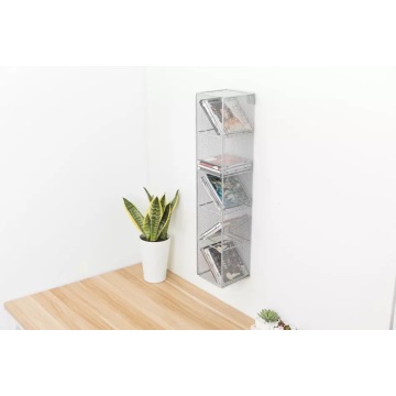 5 grid CD rack Export to Europe and America simple metal grid creative home office storage finishing