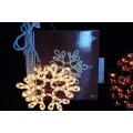 Free Shipping 120V UL Listed Milky White Incandescent Rope Light Motif 2D Snowflake Motif Light 12" snowflake window light