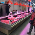 Seafood freezer showcase fish meat display chiller small refrigerated display case