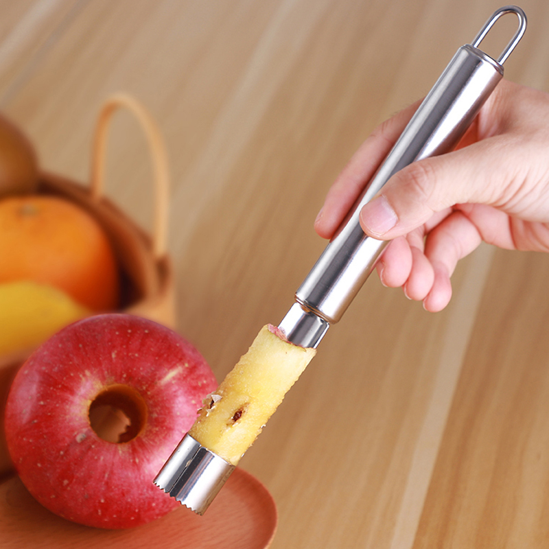 1Pc Stainless Steel Apple Corer Fruit Seeder Pitter Core Remover Easy Twist Apple Pear Corer Knife Fruit Tools Kitchen Gadgets