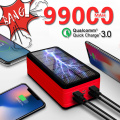 Solar Power Bank 99000mAh Large Capacity LED Powerbank Outdoor Waterproof Poverbank for Iphone Samsung Xiaomi Portable Charger