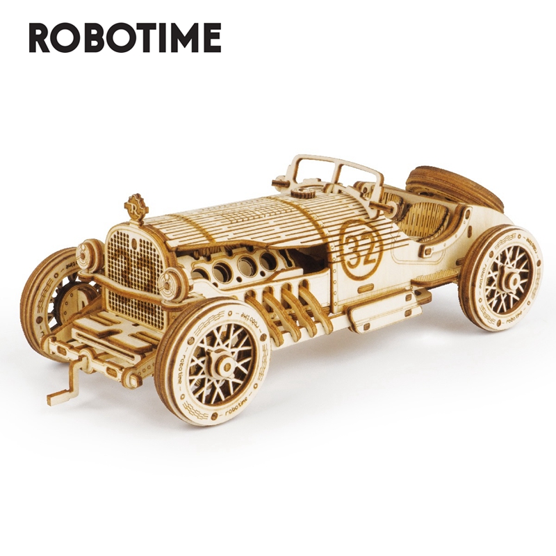 Robotime 3D Wooden Puzzle Toys Scale Model Vehicle Building Kits for Teens