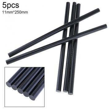 5pcs/set 11mm x 250mm Black Hot-melt Gun Glue Sticks Gun Adhesive DIY Tools for Hot-melt Glue Gun Repair Alloy DIY Accessories