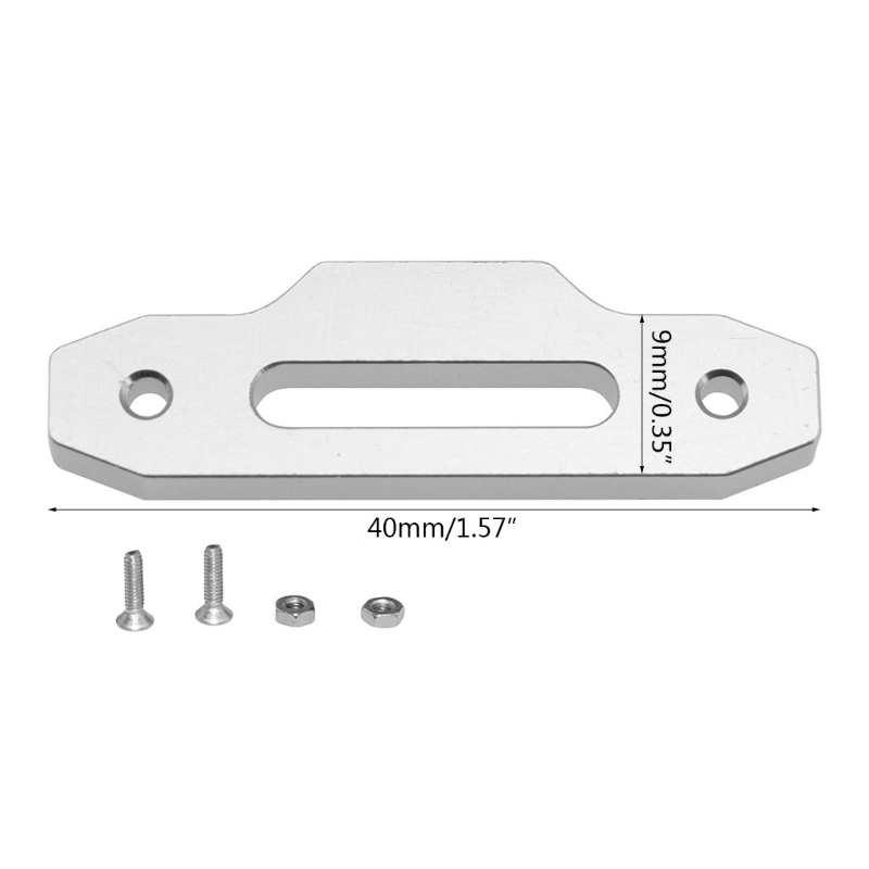 Metal Winch Control Mount Hawse Fairlead for TRX4 SCX10 D90 D110 1/10 RC Rock Crawler Car DIY Modified Accessories Parts L4MC