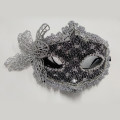 Black Sexy Mysterious Women Lace Eye Mask Gothic Nightclub Dance Party Mask Multi-use Masquerade Party Formal Mask Costume