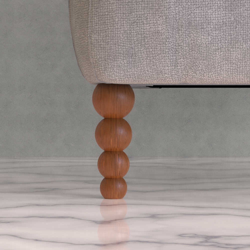 4 pcs of Cabinet Leg / Sofa Leg - 20cm solid wood furniture legs - Raw