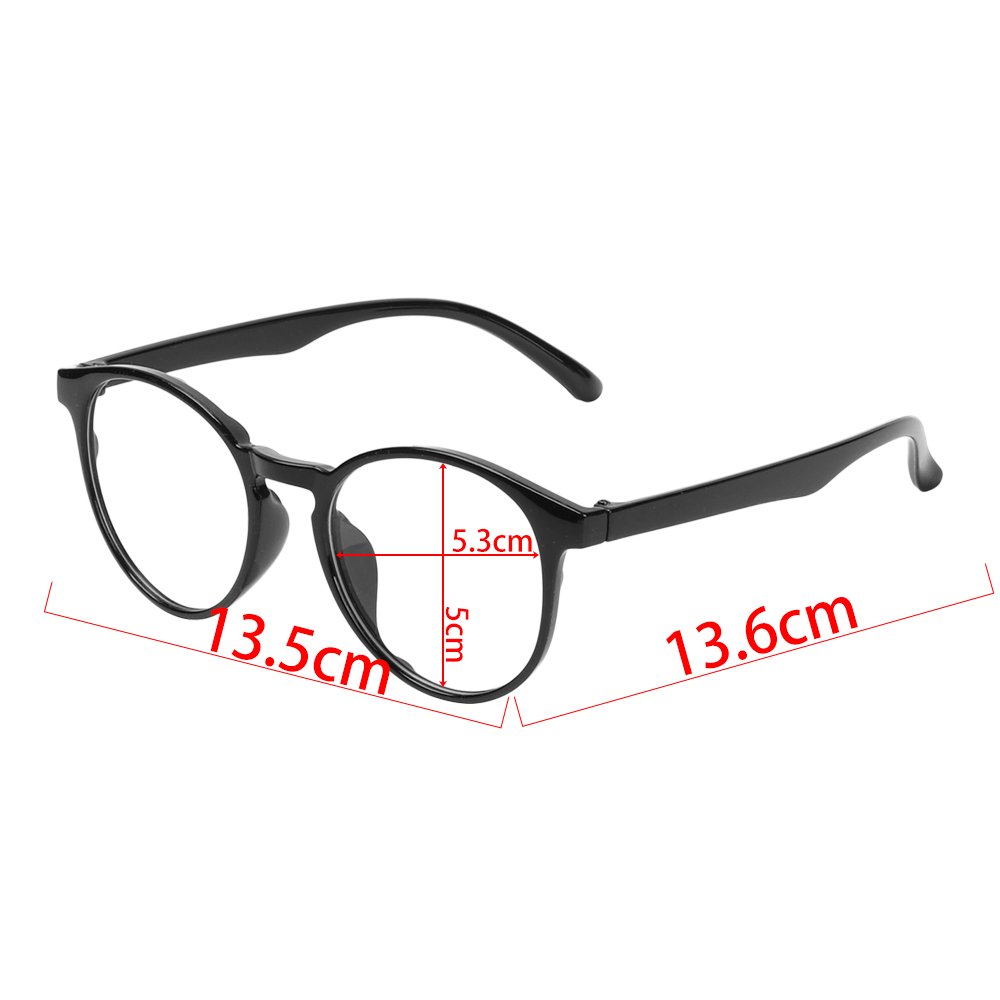 Women Men Classic Transparent Round Glasses Flexible Portable Frame Clear Lens Glasses Vintage Eyeglasses Optical Spectacle