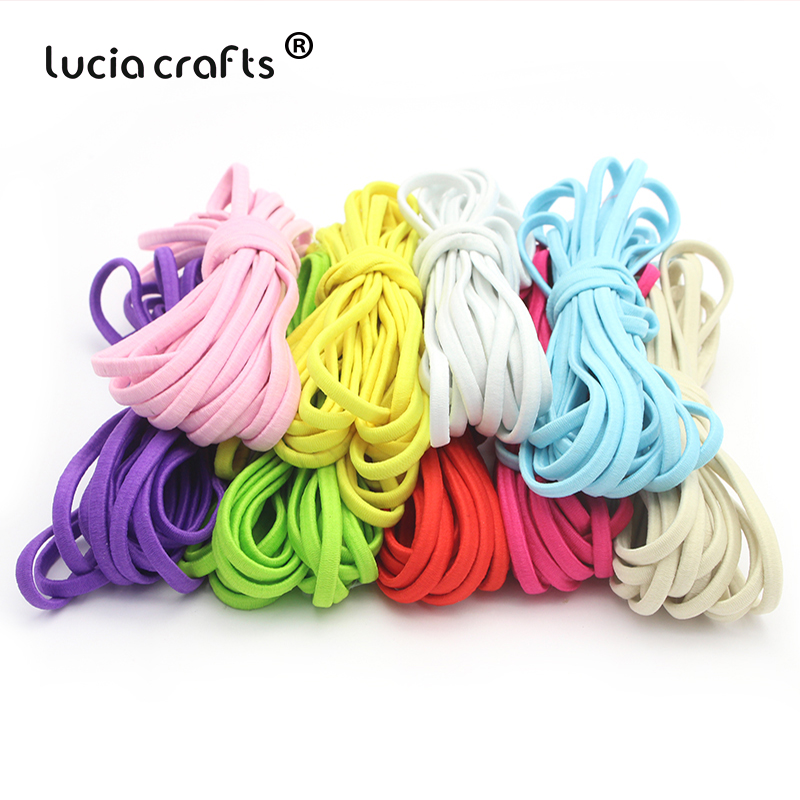 Lucia crafts 2m/lot 10mm Rubber Elastic Stretch Cord String Strap Rope DIY Handmade Apparel Garment Accessories I0818