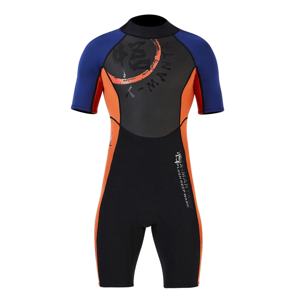 3mm Neoprene Men Short Sleeve Wetsuits Scuba Diving Snorkeling Surfing Wetsuits for Water Sports