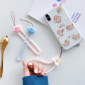 Funny Cute Cloud Hand Strap For Mobile Phone Case For Airpods Case Cartoon Dirty Silicone Short Rope Multifunction Charm Lanyard