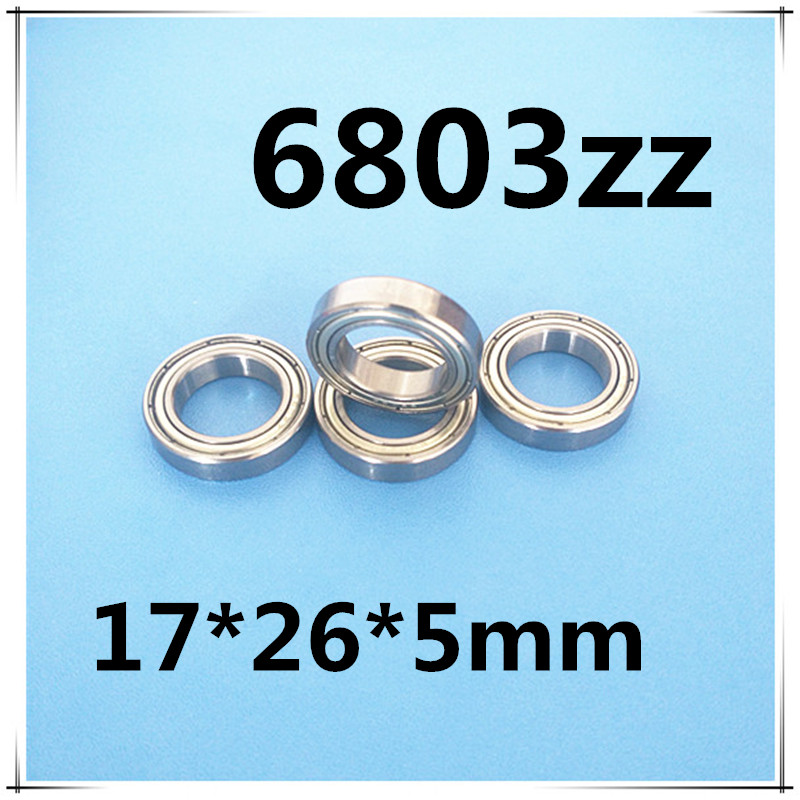 4pcs 6803zz 61803ZZ ball bearing 17*26*5 17x26x5mm 6803Z 61803-2Z radial shaft ball bearing