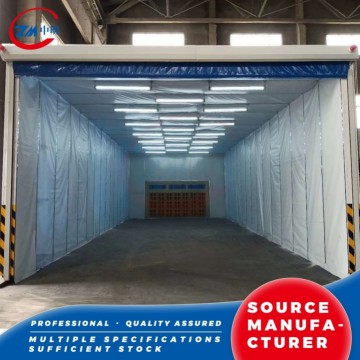 Large Workpiece Mobile Telescopic Spray Booth