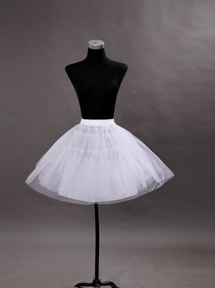 Wholesale No Hoop Short Tulle Petticoat for Short Ball Dresses Hot Sale High Quality Wedding Petticoat Wedding Accessories CQ3