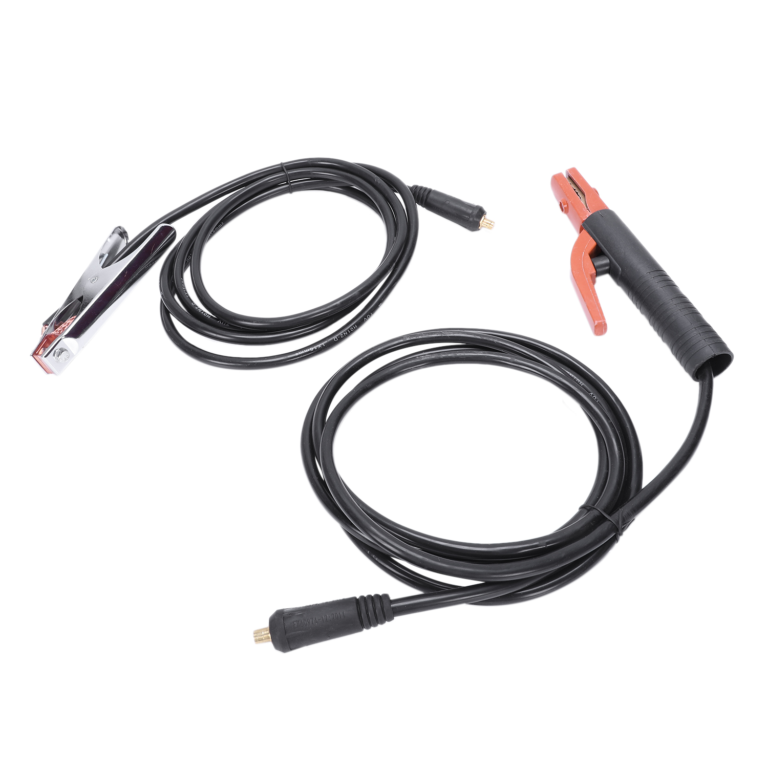 Hot Welding Machine Accessories 300 Amp Electrode Holder 3M Cable+200 Amp Earth Clamp 3M Cable,Both With Dkj10-25 Connector