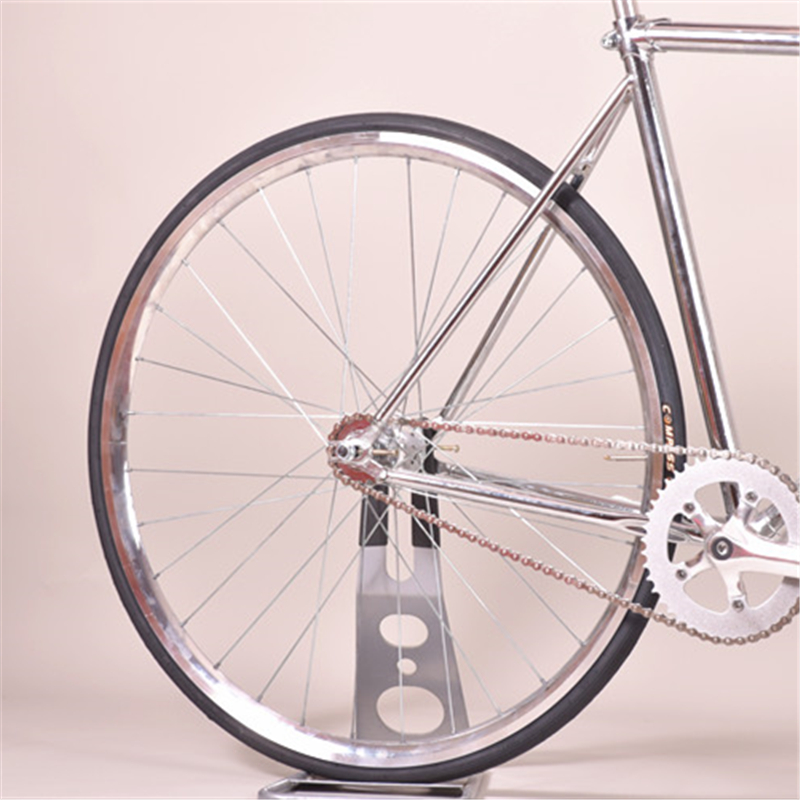 700C Fixed Gear Road Bike Retro Steel Silver Electroplating Frame Single Speed 52cm Bicycle Aluminum Alloy Wheel With V Brakes