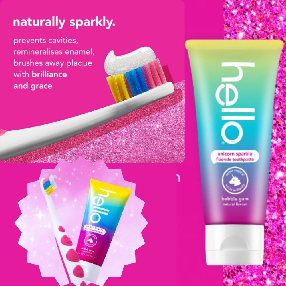 unicorn sparkle toothpaste