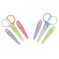 1pcs Cute Baby Handmade Safety Plastic Scissors Color Learning Education Toys for Kindergarten Children Arts and Crafts Kid Toys