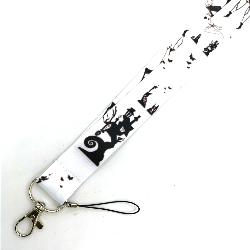 The Nightmare Before Jack Keychain Lanyard For Keys Neck Straps USB ID Card Badge Holder Mobile Phone Hang Rope Webbing Ribbon