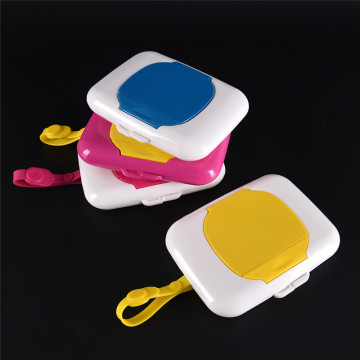 Tissue Boxes Plastic Baby Travel Wipe Case Child Wet Wipes Box Changing Dispenser Storage Holder 8 Styles