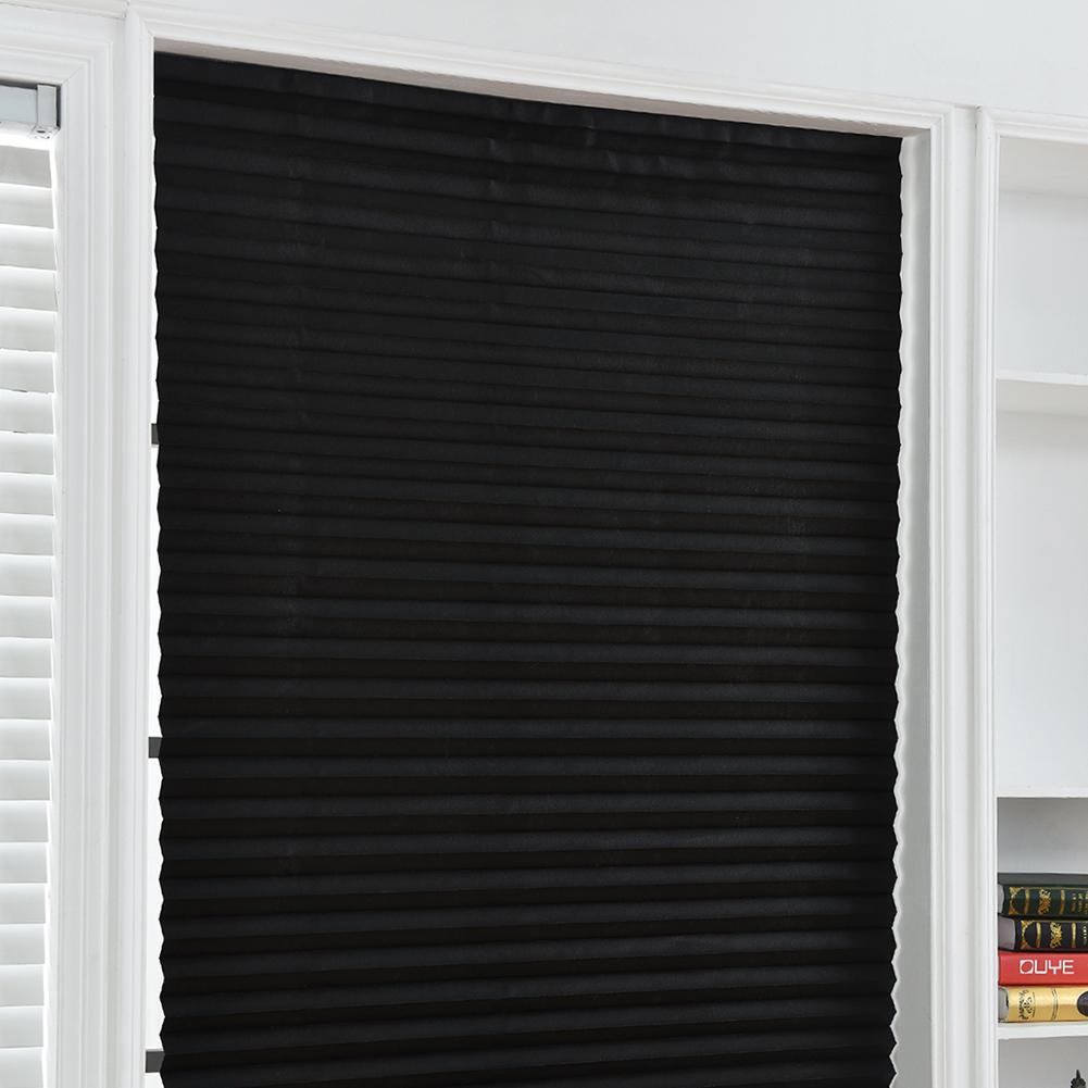 Self-Adhesive Pleated Blinds Curtains for Bathroom Half Blackout Windows Curtains Shades Blinds Shades Shutters